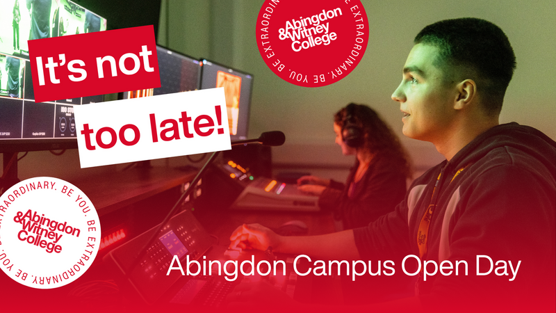 Abingdon Open Day - It's not too late!