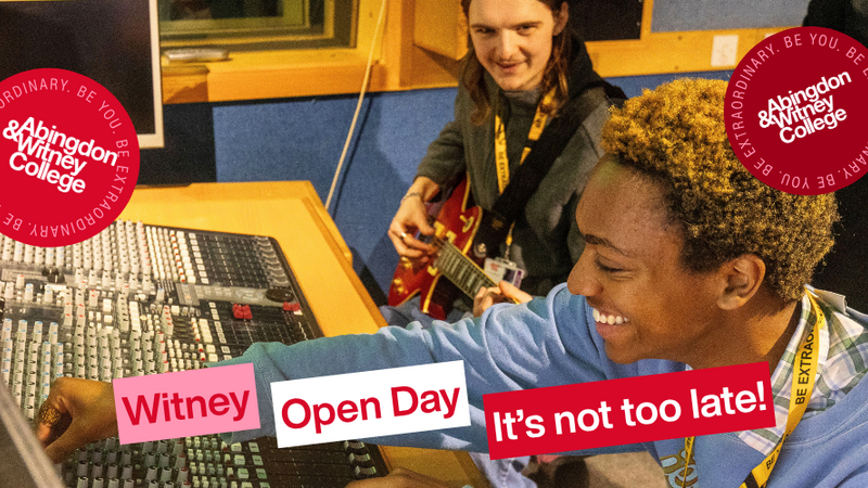 Witney Open Day - It's not too late!