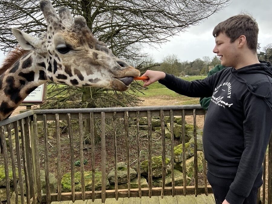 Pathways students experience life as a Keeper at Cotswold Wildlife Park