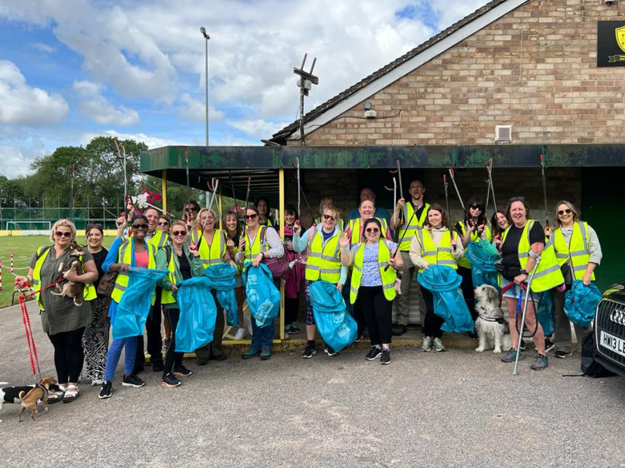 Volunteers litter picking for our annual Community Outreach Day