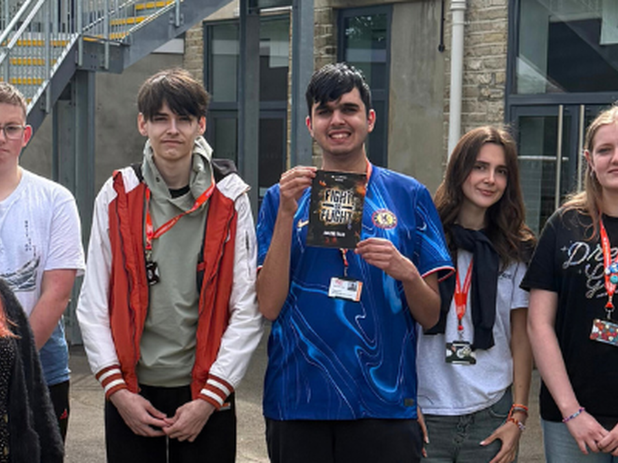 GCSE English students' creative writing published in a book