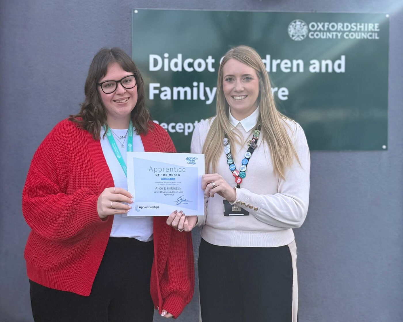 Alice Bainbridge - December 2025 Winner