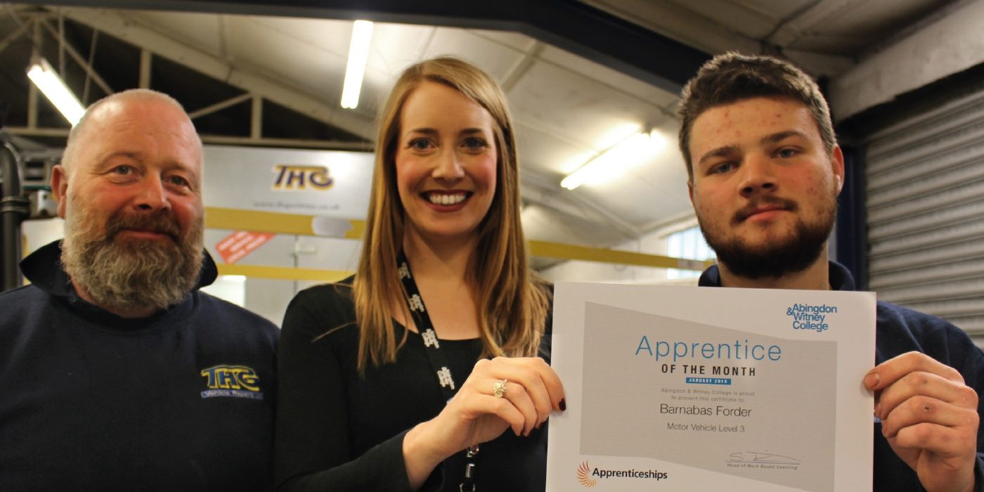 Apprentice of the Month, January 2019: Barney Forder